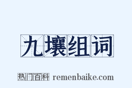 九壤组词是什么意思的图片